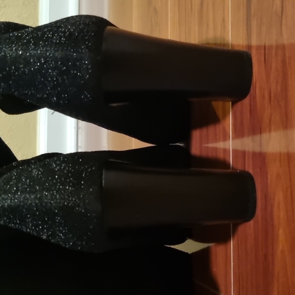Aldo Sparkling Black Over-the-Knee Boots - Picture 9 of 15